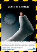 Slips trips and falls safety poster