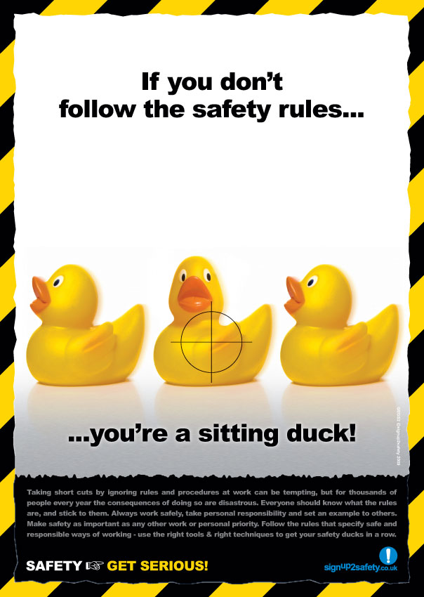 Stick to the rules safety poster