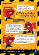 Slips trips and falls safety poster