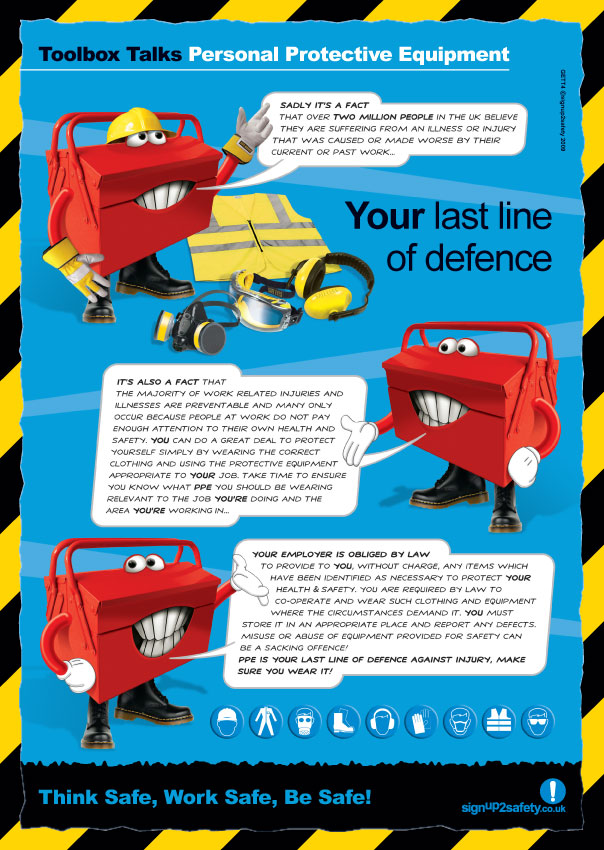 PPE (Personal Protective Equipment) safety poster